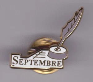 Pin's folies ❤️ 1 pin's arthus bertrand representing month SEPTEMBER inkwell pen - Picture 1 of 2