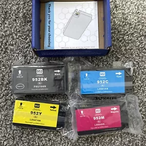 Premium ink cartridges 952XL Combo 4 Pack B/C/Y/M - Picture 1 of 5