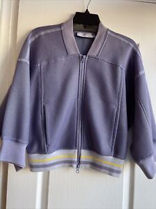 Stella McCartney Adidas Mesh Purple/Blue Long Sleeves Zip Light Jacket szM