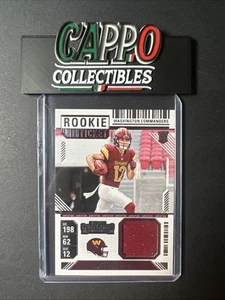 Luke McCaffrey 2024 Panini Contenders Rookie Ticket Swatches Patch Commanders RC - Picture 1 of 2
