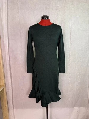 Calvin Klein Shealth Dress Size Small Green Pullover Long Sleeve Crew Neck D857 - Image 1 of 4