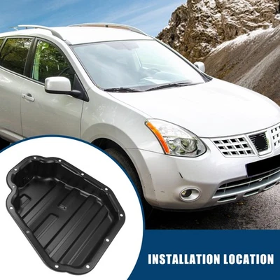 11110JG31A cárter de aceite de transmisión del motor para Nissan Rogue X-Trail negro antioxidante Foto 1 de 4