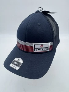 Minnesota Twins MLB marineblau Trucker Netz Druckknopflasche Mütze Kappe Fan Favorit neu mit Etikett neu - Bild 1 von 11