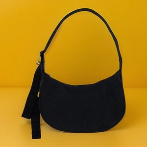 NEW! Baggu BLACK medium Nylon crescent bag. NWT - Picture 1 of 8