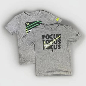Lot of 2 Nike Shirts Boys Size Medium Russel Wilson 3 brand Football - Picture 1 of 17