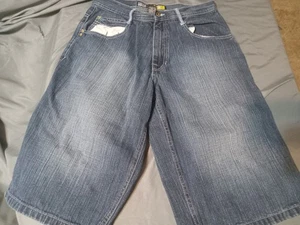 Herren Vintage Baggy Y2K Southpole Jorts Jeansshorts 32 - Bild 1 von 7