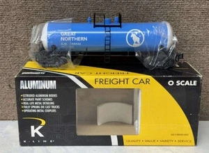 K-Line O O27 Aluminum Tank Car Great Northern Blue K-90016 Semi-Scale w/Box - Picture 1 of 13