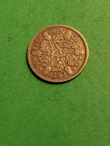 Bellissimo 6 Pence Argento Britannico 1930 - Foto 1 di 2