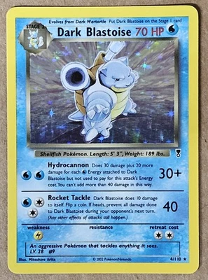 Dark Blastoise Legendary Collection HOLO Pokemon Card 2002 4/110 - Image 1 of 4