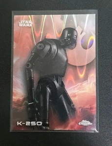 2025 Topps Chrome Star Wars #67 K-2SO Raywave Refractor - Picture 1 of 1