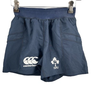 Canterbury IRFU Ireland Rugby Union Six Nations Athletic Shorts Navy Size 28 - Image 1 of 4