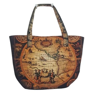 Bolso de Hombro Mapa Globo Mundo Norte América del Sur Exploradores - Imagen 1 de 12