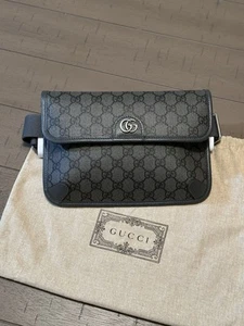 NEW AUTHENTIC GUCCI GG SUPREME JACQUARD BELT BAG - Picture 1 of 8