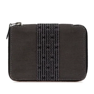 HERMES Her Line Perth PM Zip Around Bifold Wallet mens 【Used】 - Picture 1 of 6