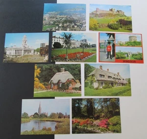 9 Vtg. J.ARTHUR DIXON Postcards ENGLAND Incl. Portsmouth/ Furzey House + more - Picture 1 of 3