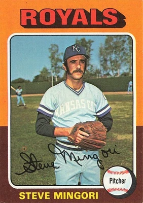 1975 Topps #544 Steve Mingori - Image 1 of 2