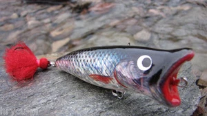 JAXON WOBBLER POPPER 9cm SCHWIMMEND  100% NATURAL ! - Imagen 1 de 1