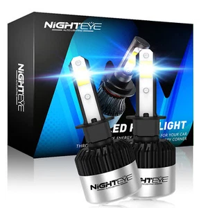 NIGHTEYE LED Headlight Bulbs H1 Hi/Lo Fog Light Super Bright 72W 9000LM No Error - Picture 1 of 13