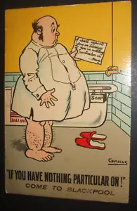 Vintage COMICUS Comic BADETELEGRAMM NICHTS KOMMT NACH BLACKPOOL Humor - Bild 1 von 2