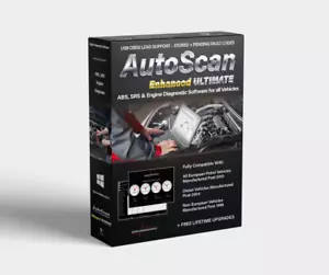 Autoscan Enhanced ULTIMATE OBD2 Engine Diagnostic Software Vehicle Fix Elm327 - Picture 1 of 9
