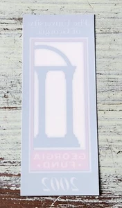 The University of Georgia - Georgia Fund 2002, Reverse sticker / decal - Picture 1 of 1