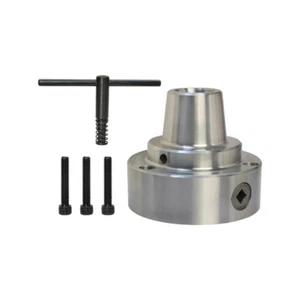 5" 5C Collet Chuck Plain Back Lathe Clip Machine W/ 3 Screws Torsion Head Tools - Picture 1 of 4