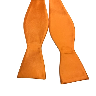 Pajarita para hombre Countess Mara 100 % poliéster naranja satinado Foto 1 de 4