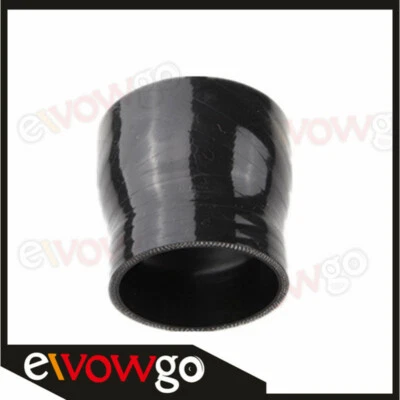 2.75" To 2.5'' inch Straight Reducer Silicone Coupler 3 Ply Hose Pipe Black - Image 1 of 4