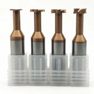Tungsten AlTiN Coated T Slotting Keyseat Milling Cutter Solid Carbide 3mm-20mm - Picture 1 of 6
