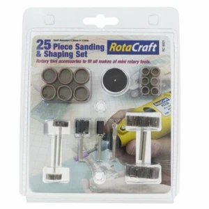 Rotacraft Set di 25 Pezzi per Levigatura e Modellatura - Foto 1 di 1