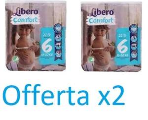 Pannolini Libero Comfort 6 per Bambini 13-20kg - 22 Pezzi Offerta 2 confezioni - Foto 1 di 3