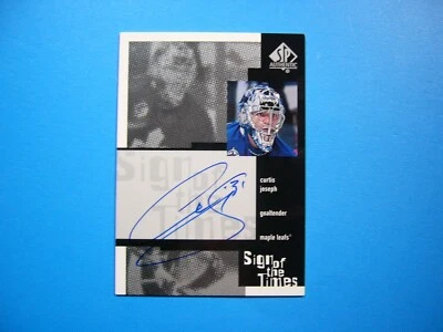 1999/00 UPPER DECK SP SIGN OF THE TIMES CARD #CJ CURTIS JOSEPH NM AUTO AUTOGRAPH - Изображение 1 из 2