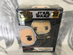 Star Wars Funko POP PIN 22 COUNT DOOKU Collectible Enamel Pin Removable Stand - Picture 1 of 6