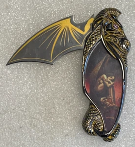 Vintage Franklin Mint Pocket Knife Knightstone Fantasy - Picture 1 of 2