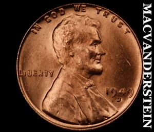 1949-D Lincoln Wheat Cent - Choice Gem Brilliant Uncirculated No Reserve #C2940 - Bild 1 von 2