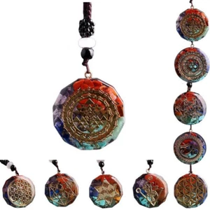  Collar de orgonita colgante de energía orgón piedra triturada curación de 7 chakras lo último - Imagen 1 de 16