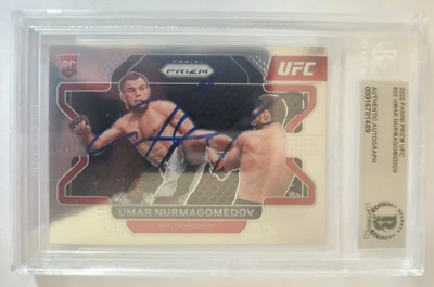 Umar Nurmagomedov 2022 Panini Prizm Signed Rookie Card Slabbed Beckett BAS Auto - Image 1 of 2