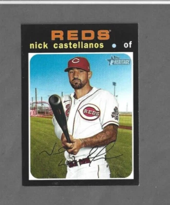Nick Castellanos Cincinnati Reds 2020 Topps Heritage #555 - Image 1 of 2
