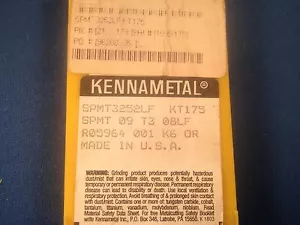 Neu im Karton Kennametal Hartmetall Wendeplatten SPMT 3252LF Klasse KT175 10er-Pack - Bild 1 von 2
