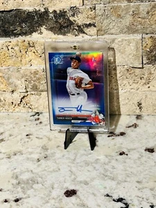 2017 Bowman Chrome Tanner Houck RC Auto Refraktor blau / 150 Made - Bild 1 von 3