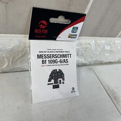 Panel de instrumentos 3D Red Fox Studio 1/48 #48034 Bf109G-6 para kit Eduard Foto 1 de 2
