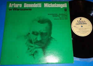 Arturo Benedetti Michelangeli in Warsaw 1955 SCHUMANN/SCARLATTI - Muza SX 1899 - Picture 1 of 2