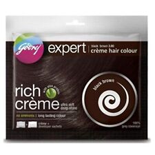 Godrej Rico Crema Color Pelo - 20g+ 20ml, Marrón Negro - (Paquete De 1) E350