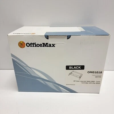 OFFICEMAX OM01018 REPLACES Q6470A FOR HP LASERJET 3600/3800 SERIES BLACK TONER - Image 1 of 4