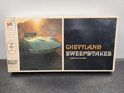 Chevyland Sweepstakes Board Game 1968 Milton Bradley Vintage ~ Good ~ READ - Image 1 of 4