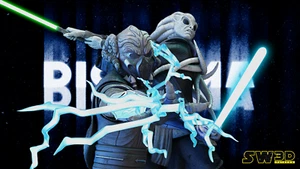 Figura Diorama Grande Plo Koon y Kit Fisto - Star Wars - por StarWars3D Models - Imagen 1 de 6
