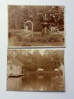 2 alte Fotos aus Hessen, Bad Salzschlirf, Park von 1928