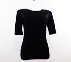 Nine West Women Shirt, Size S, Black, Silk/Cotton/Rayon