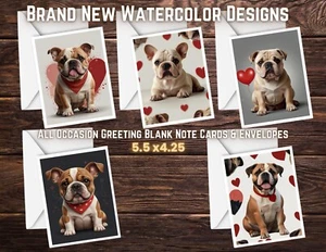 American Bulldog - Set di 10 biglietti per banconote vuoti all'interno con buste #01 - Foto 1 di 1