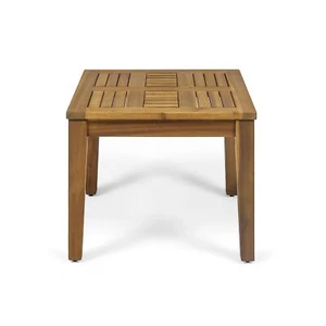 Christopher Knight Home Hampton End Table 20 "W x 20 "D x 15.75 "H Natural Brown - Picture 1 of 4